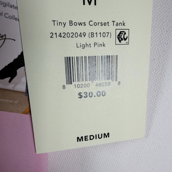 Blogilates Women's Tiny Bows Corset Tank Top - Pink M - Picture 12 of 14